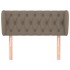Cabecero de tela gris taupe 93x23x78/88