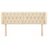 Cabecero de tela color crema 163x23x78/88