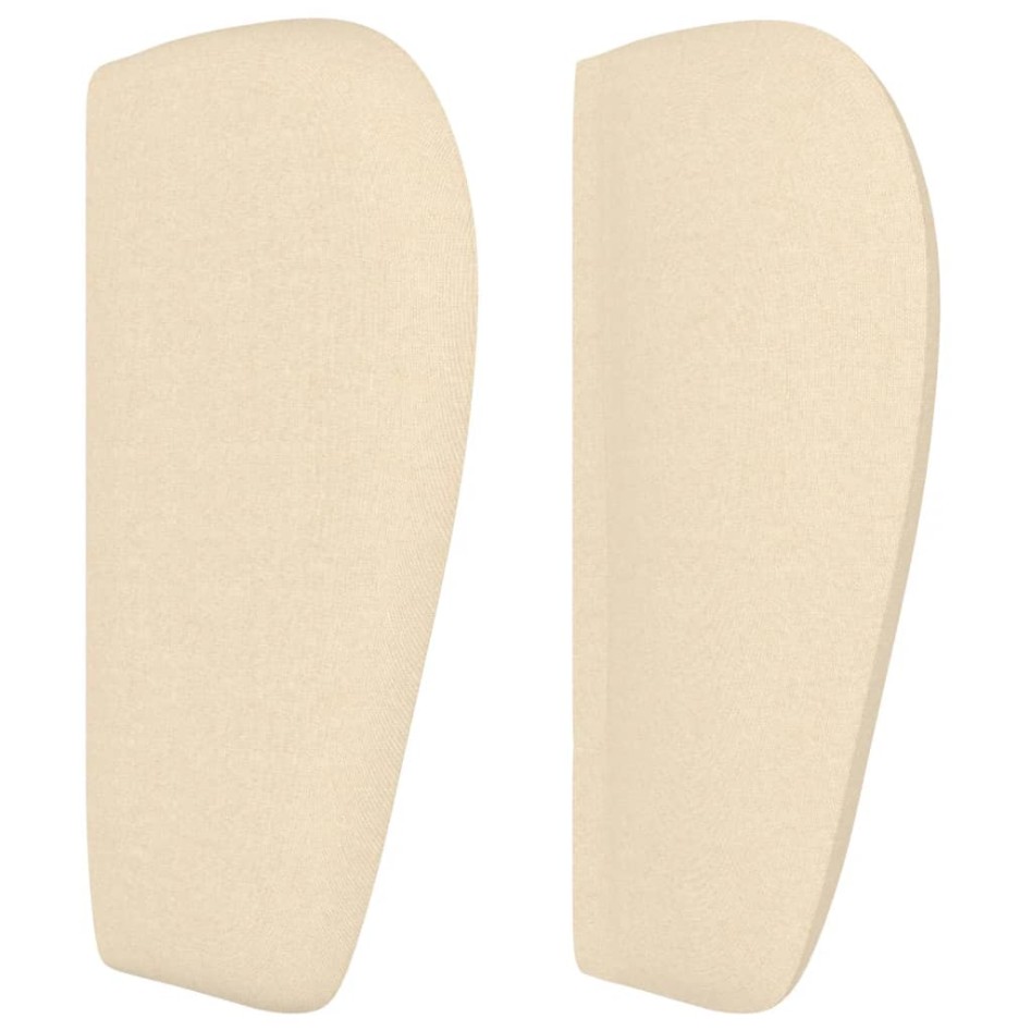 Cabecero de tela color crema 163x23x78/88