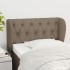 Cabecero de tela gris taupe 83x23x78/88