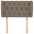 Cabecero de tela gris taupe 83x23x78/88