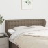 Cabecero de tela gris taupe 147x23x78/88