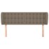 Cabecero de tela gris taupe 147x23x78/88