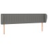 Cabecero de tela gris oscuro 203x23x78/88