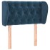Cabecero de terciopelo azul oscuro 83x23x78/88