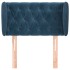 Cabecero de terciopelo azul oscuro 83x23x78/88