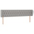 Cabecero de tela gris claro 203x23x78/88