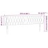 Cabecero de tela gris claro 203x23x78/88