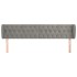 Cabecero de terciopelo gris claro 183x23x78/88