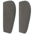 Cabecero de terciopelo gris oscuro 163x23x78/88