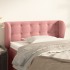 Cabecero de terciopelo rosa 93x23x78/88