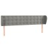 Cabecero de terciopelo gris claro 183x23x78/88