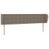 Cabecero de tela gris taupe 183x23x78/88