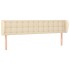 Cabecero de tela color crema 163x23x78/88