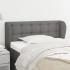 Cabecero de tela gris oscuro 93x23x78/88