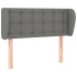 Cabecero de tela gris oscuro 93x23x78/88