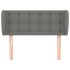 Cabecero de tela gris oscuro 93x23x78/88