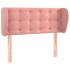 Cabecero de terciopelo rosa 103x23x78/88