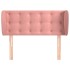 Cabecero de terciopelo rosa 103x23x78/88