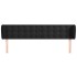 Cabecero de terciopelo negro 203x23x78/88