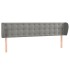 Cabecero de terciopelo gris claro 203x23x78/88