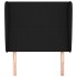 Cabecero con orejas de tela negro 83x23x118/128