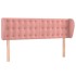 Cabecero de terciopelo rosa 147x23x78/88