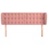 Cabecero de terciopelo rosa 147x23x78/88