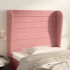 Cabecero con orejas de terciopelo rosa 103x23x118/128