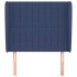 Cabecero con orejas de tela azul 83x23x118/128