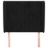 Cabecero con orejas de terciopelo negro 93x23x118/128