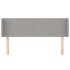 Cabecero de tela gris claro 147x16x78/88