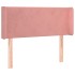Cabecero de terciopelo rosa 93x16x78/88