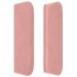 Cabecero de terciopelo rosa 93x16x78/88