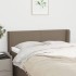 Cabecero de tela gris taupe 147x16x78/88