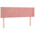 Cabecero de terciopelo rosa 147x16x78/88