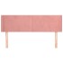Cabecero de terciopelo rosa 147x16x78/88