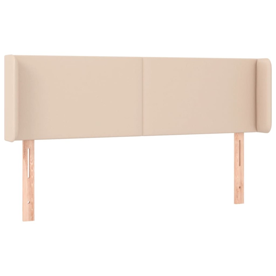 Cabecero de cuero sintético color capuchino 147x16x78/88