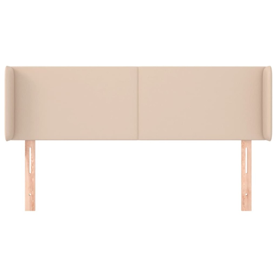 Cabecero de cuero sintético color capuchino 147x16x78/88