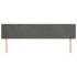 Cabecero de terciopelo gris oscuro 203x16x78/88