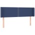 Cabecero de tela azul 147x16x78/88