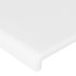 Cabecero de cuero sintético blanco 203x16x78/88