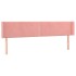 Cabecero de terciopelo rosa 183x16x78/88