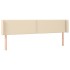 Cabecero de tela color crema 163x16x78/88