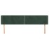 Cabecero de terciopelo verde oscuro 183x16x78/88