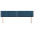Cabecero de terciopelo azul oscuro 203x16x78/88