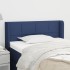 Cabecero de tela azul 93x16x78/88