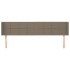 Cabecero de tela gris taupe 203x16x78/88