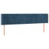 Cabecero de terciopelo azul oscuro 203x16x78/88