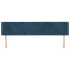 Cabecero de terciopelo azul oscuro 203x16x78/88